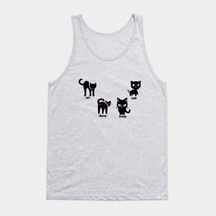 un deux trois cat Tank Top